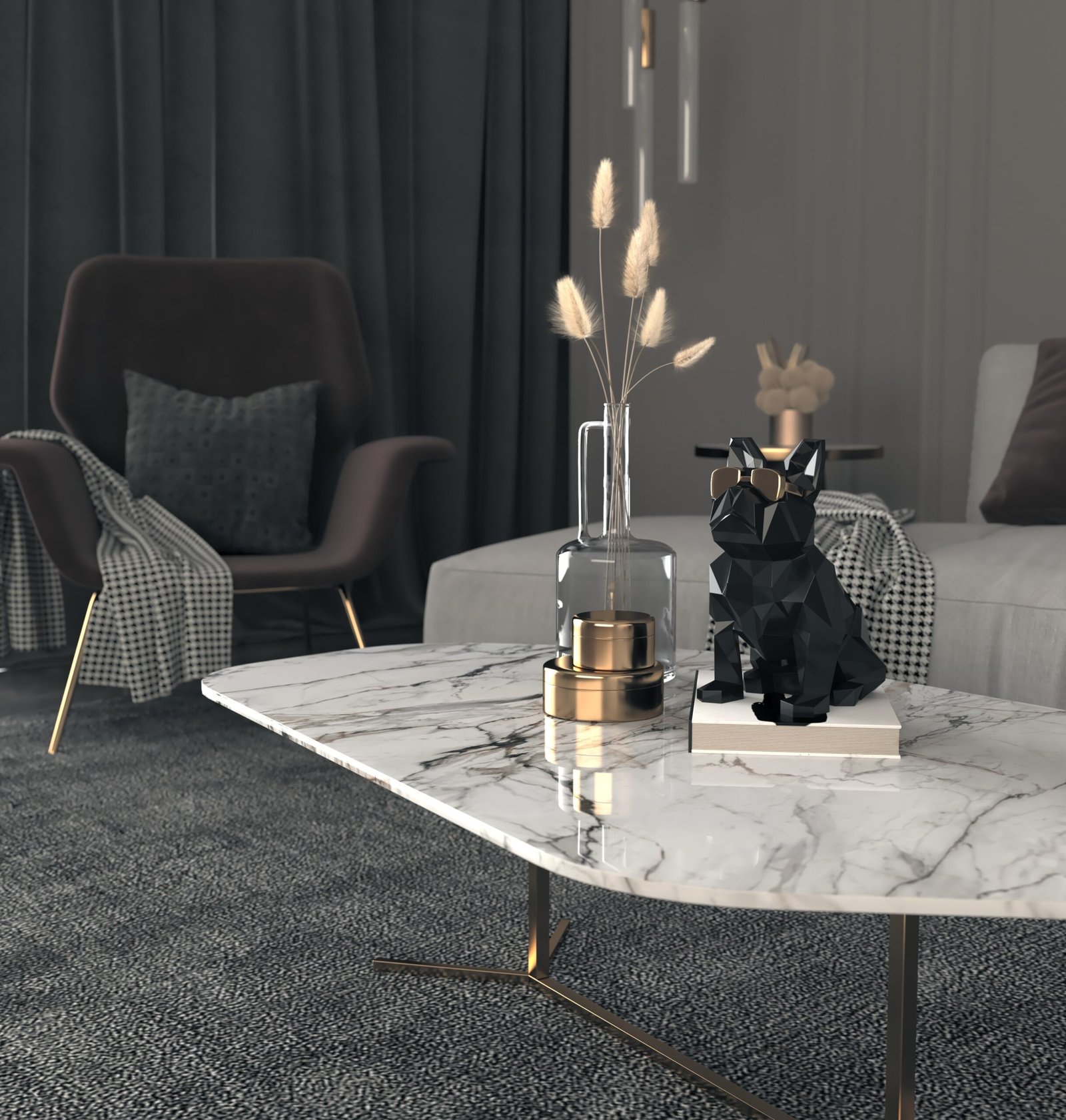 London company let: furnished living room