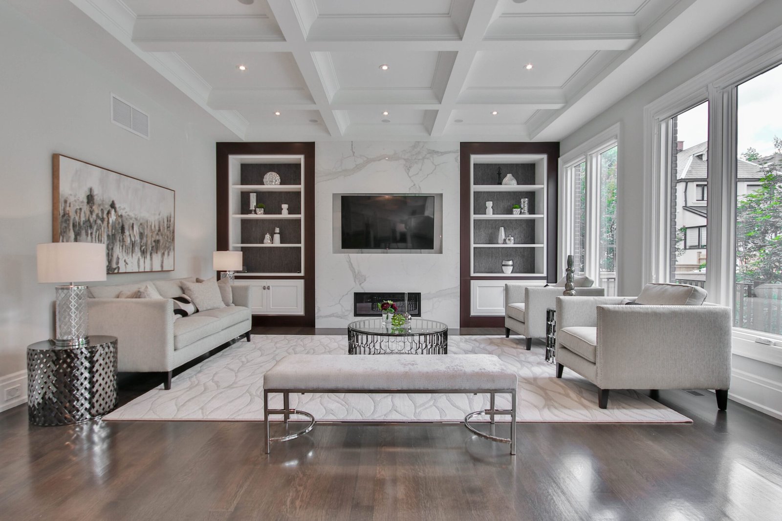 London corporate let: large living room