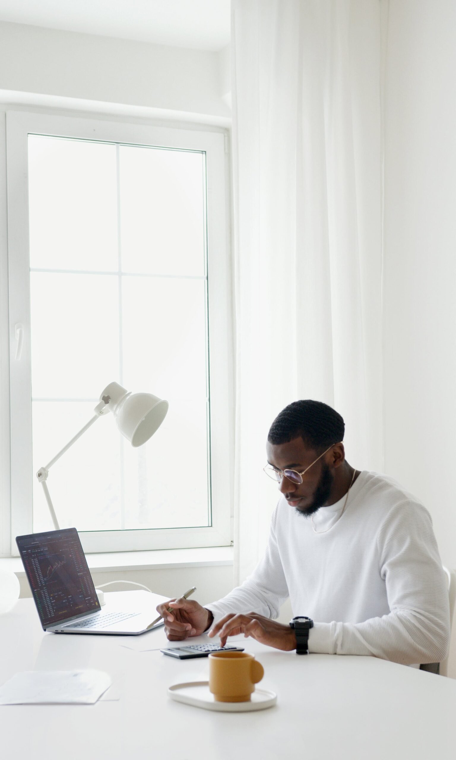 Corporate tenant working in a London company let apartment