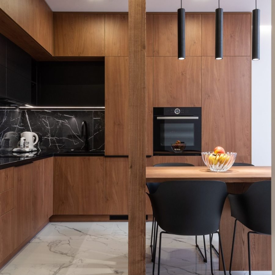 London corporate let apartment: kitchen